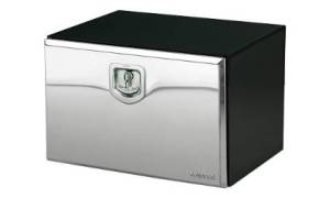 Bawer - Bawer 18 x 18 x 36 Black Steel Tool Box w/Stainless Steel Door TU813001