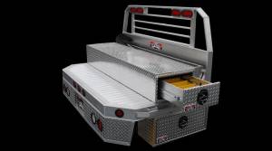 Unique Truck Accessories - Unique Truck Accessories 20"W x 12" H x 78" L FlatbedSafe Box with drawers and mesh basket HFB7005