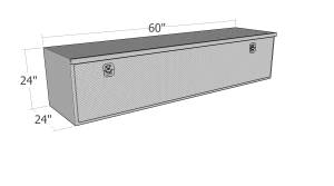 Brute - Brute Heavy Duty Under Body / Drop Door / 24 x 24 x 60L / Black Texture Coat / HUB2460-BT