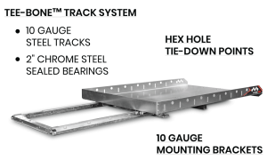 HIGHWAY PRODUCTS - XT1200 TRUCK SLIDE, 49.375 X 80.5, FOR FULLSIZE 6FT10IN BEDS 4312-105-BK62