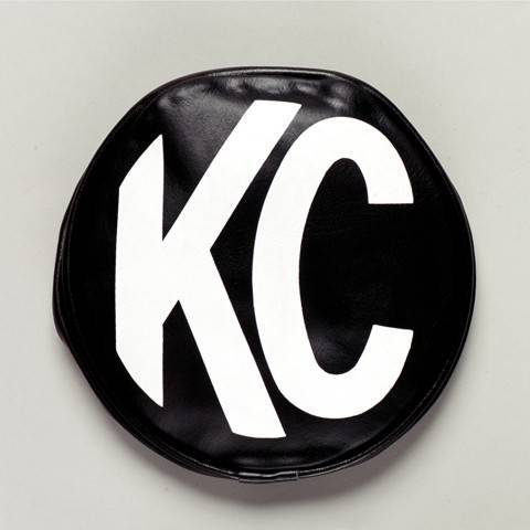 KC HiLiTES - KC HiLiTES 5" Vinyl Cover - KC #5400 (Black with White KC Logo) 5400