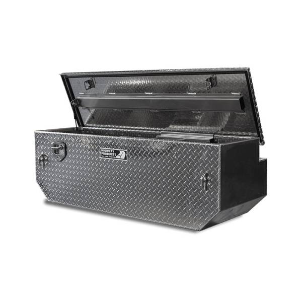 HIGHWAY PRODUCTS 5TH WHEEL TOOL BOX WITH DIAMNOND PLATE BASE AND LID HWP3022-002