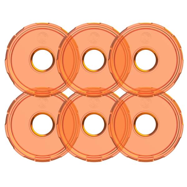 KC HiLiTES - Cyclone V2 LED - Replacement Lens - Amber - 6-PK