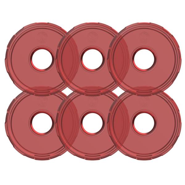 KC HiLiTES - Cyclone V2 LED - Replacement Lens - Red - 6-PK