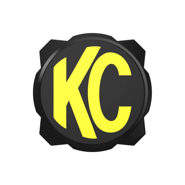 KC HiLiTES - 6" Pro6 Gravity® Light Cover - Black / Yellow KC Logo