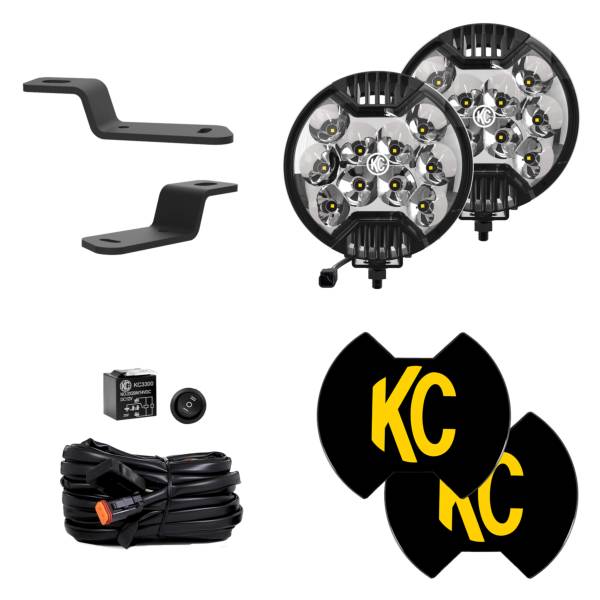KC HiLiTES - SlimLite® LED - 2-Light System - Ditch Light Kit - for 21+ Ford Bronco