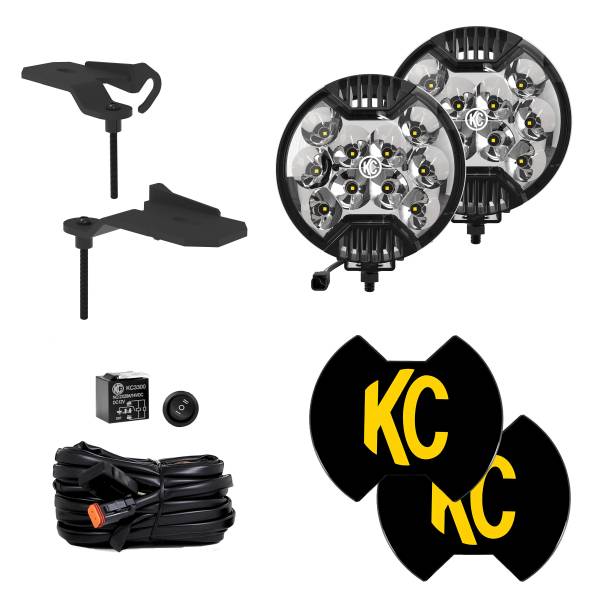 KC HiLiTES - SlimLite® LED - 2-Light System - Ditch Light Kit - for Jeep 392/Mojave