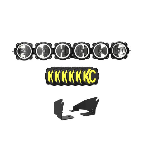KC HiLiTES - Polaris RZR Pro R Light Bar Kit - 39" Pro6 Gravity® LED Light Bar - 6-Light
