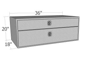 Brute - BRUTE Underbody Truck Tool Boxes w/Drawer 36 inch UB36-20TD - Image 4