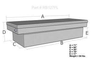 Brute - BRUTE Single Lid Full Size Pickups w/ 6.5 ft or 8 ft Bed - Black RB127FL-B - Image 4