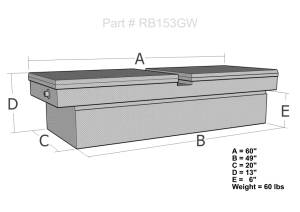 Brute - Brute Double Lid Full Size Step-side & Mini Pickups (Shallow Depth)  RB153GW - Image 4
