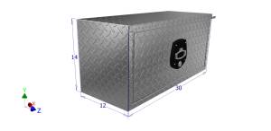Brute - Brute HD 30 inch Stake Bed Underbody Tool Box HUB141230 - Image 2