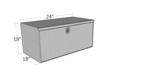 Brute Heavy Duty Under Body / Drop Door / 18 x 18 x 24L / Black Texture Coat  HUB1824-BT