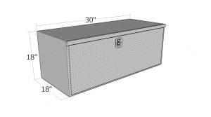 Brute Heavy Duty Under Body / Drop Door / 18 x 18 x 30L / Black Texture Coat  / Black Texture Coat HUB1830-BT