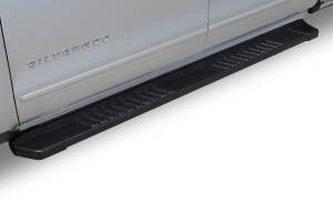Raptor - 07-18 Chevy Silverado/GMC Sierra 1500/2500/3500 Extended/Double Cab 6 Inch Black Textured Aluminum OEM Running Boards - Image 1