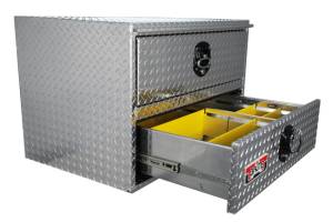 Truck Tool Boxes - Underbody / Underbed - Aluminum Underbody Tool Box with Drawer